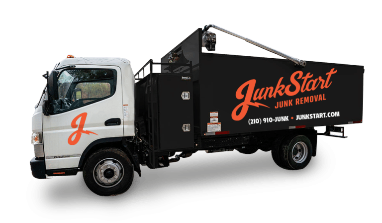 junkstart truck with orange and black branding