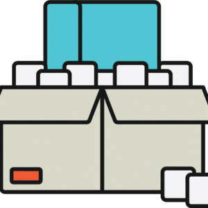 junkstart junk removal residential box graphic icon